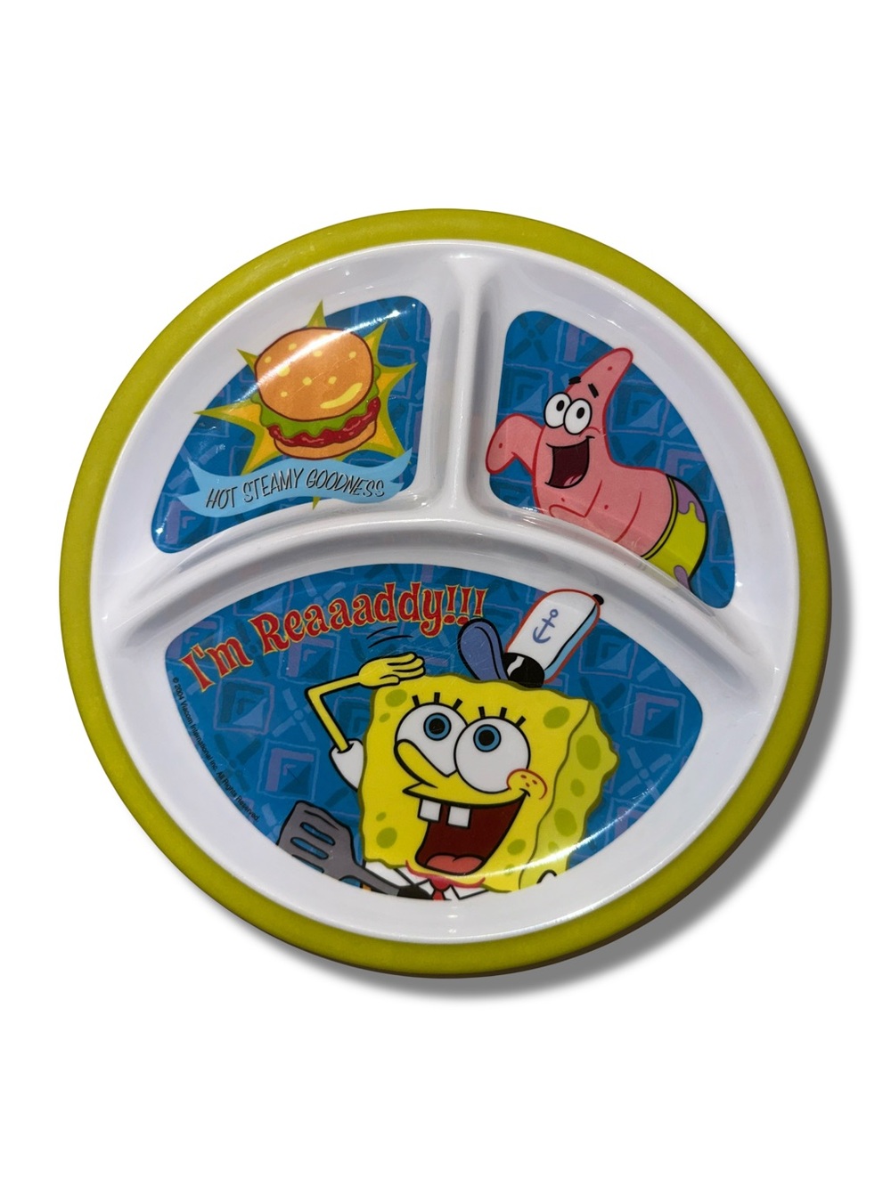 Vtg Y2K 2004 SpongeBob Divided Plate